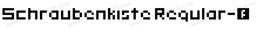 Schraubenkiste Regular字体转换